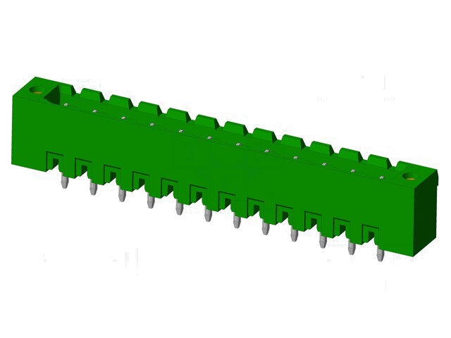 Connector: ontkoppelbare terminal strip; contact; mannelijk Connector: ontkoppelbare terminal strip; contact; mannelijk